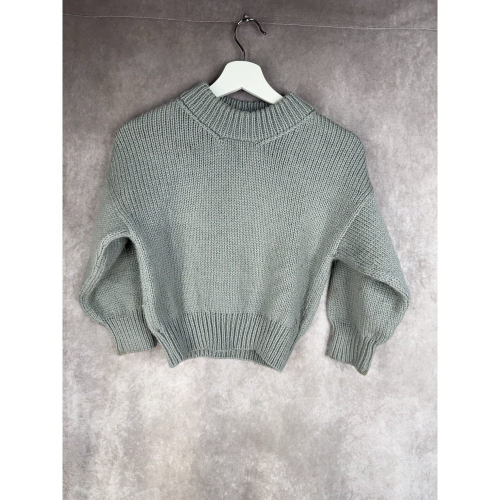 Jaggery London Knit Andean Highland Wool Jumper Sweater In Blue Gray Kids Sz 2